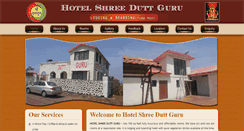 Desktop Screenshot of hotelshreeduttguru.com